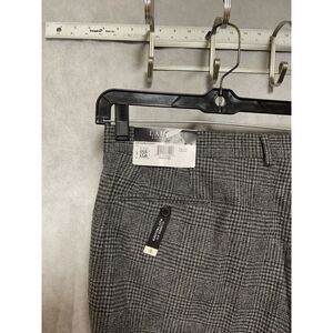 NWT Ralph Lauren Pants Men 44x29 Gray Glen Plaid Black Label Flannel Golf Luxury